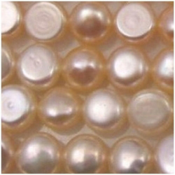 Pearl cream A mabe beads 5.66.5mm CLOSE OUT! (D)