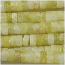 Pineapple Jasper heishi 4mm CLOSE OUT! gemstone beads (U)