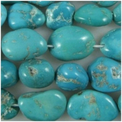 Turquoise Sleeping Beauty nugget 8.5 to 12mm gemstone beads (N)