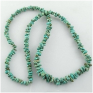 Turquoise Carico Lake nugget 6 to 9.5mm gemstone beads (N)