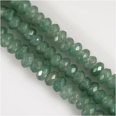5x8mm Green Aventurine Rondelle Large Hole Bead approx 40 beads OTB002 8 Strand