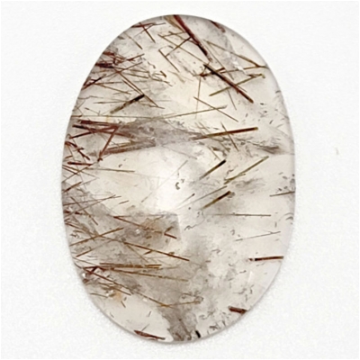 Red Rutile Quartz Oval Gemstone Cabochon (N) 24.7 x 34.73mm