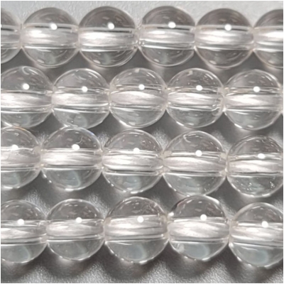 Crystal Quartz Round Gemstone Beads (N) Approximate Size 4.9 to 5.2mm 16 inches CLOSEOUT