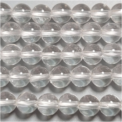 Crystal Quartz Round Gemstone Beads (N) Approximate Size 7 to 7.3mm 16 inches CLOSEOUT