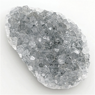 Amethyst Druzy Slice Freeform Gemstone Cabochon (N) Approximate size 22.05 x 34.61mm