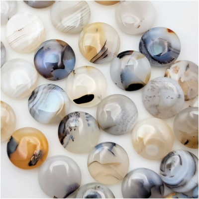 Montana Agate Coin Gemstone Beads (N) Approximate size 20mm 15.5 inches