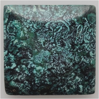 Turquoise Square Gemstone Cabochon (S) Approximate size 24.04 to 24.3mm