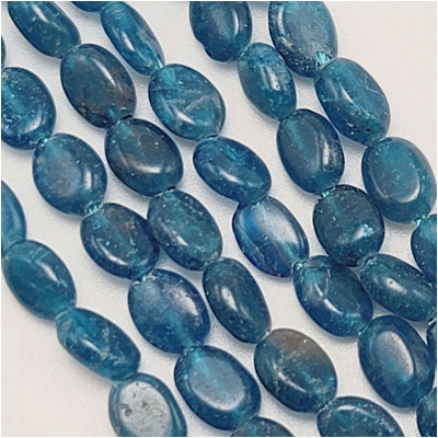 Neon Apatite 6 x 8mm Oval Gemstone Beads (N) 15.5 inches