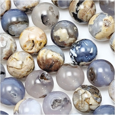 Chalcedony 10mm Round Gemstone Beads (N) 15.5 inches