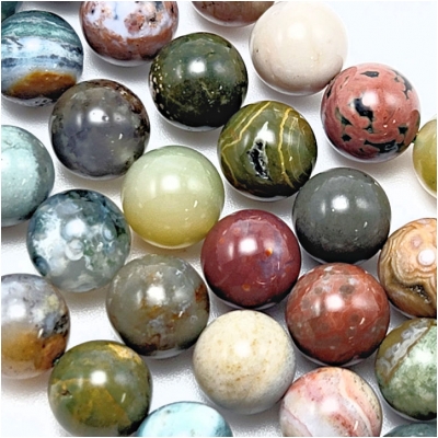 Ocean Jasper AA 10mm Round Gemstone Beads (N) 15.75 inches
