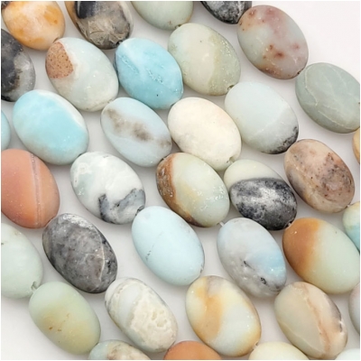 Black Gold Amazonite Nugget Matte Gemstone Beads (N) 11.9 x 15mm to 13.3 x 19mm 15.25 inches CLOSEOUT