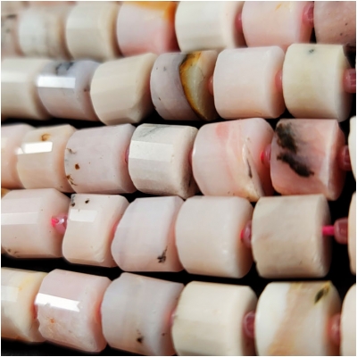 Pink Opal Faceted Wheel Gemstone Beads (N) Approximate size 8.2 to 8.8mm 15.75 inches CLOSEOUT