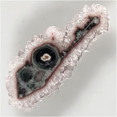 1 Amethyst Flower Stalactite Gemstone Slice (N) Approximate size 20.92 x 50.88mm CLOSEOUT