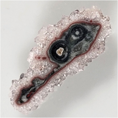 1 Amethyst Flower Stalactite Gemstone Slice (N) Approximate size 23.25 x 51.2mm CLOSEOUT
