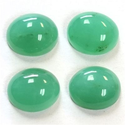 1 Chrysoprase Oval High Dome Gemstone Cabochon (N) Approximate size 10 x 12mm CLOSEOUT