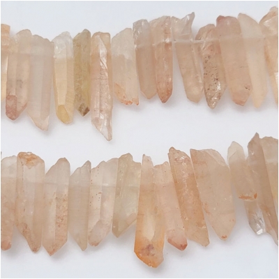 Red Crystal Quartz Top Drilled Gemstone Bead Points (N) Approximate Size 12 to 30mm 7.5 inches