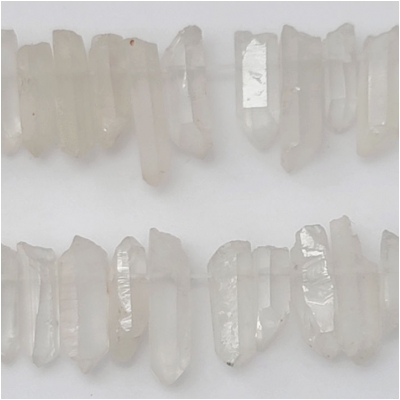 Crystal Quartz Top Drilled Gemstone Bead Points (N) Approximate Size 12 to 22mm 7.5mm