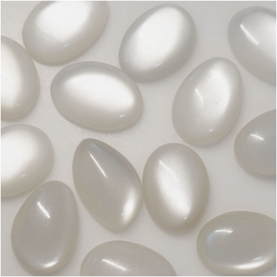 1 Moonstone AA Freeform Oval Gemstone Cabochon White (N) 14 x 19.9mm to 15.8 x 22mm