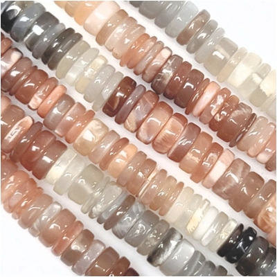 Moonstone Heishi Gemstone Beads (N) 8mm 16 inches