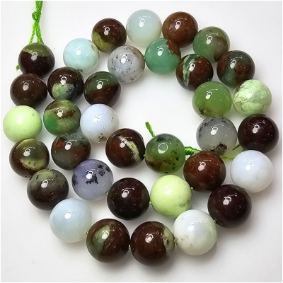 Chrysoprase Smooth Round Gemstone Beads (N) 11.5mm 15.5 inches