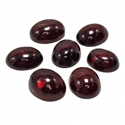 1 Garnet Included A Grade Oval Gemstone Cabochon (N) 8 x 10mm