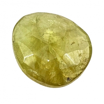 1 Sphene Rose Cut Grade AA Gemstone Cabochons (N) 9.88 x 11.07mm