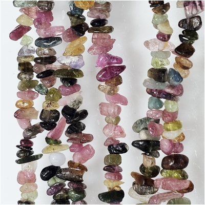 Tourmaline Chip Grade A Gemstone Beads (N)  2.7 to 10.8mm 32 inches