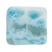 Larimar Square Gemstone Cabochon (N) 22 x 23mm