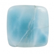 Larimar Square Thin Gemstone Cabochon (N) 17.8 x 18mm
