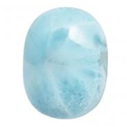 Larimar Oval Thick Gemstone Cabochon (N) 17.9 x 23.7mm