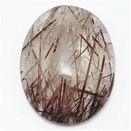 Red Rutile Quartz Oval Gemstone Cabochon (N) 24.3 x 31.1mm