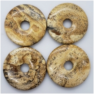 1 Picture Jasper Donut Gemstone (N) Approximate size 46 to 47.96mm CLOSEOUT