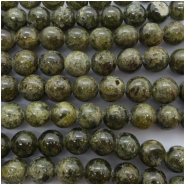 Green Garnet Round Rough Cut Gemstone Beads (N) Approximate size 9.99 to 10.48mm 7.75 inches  CLOSEOUT