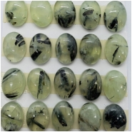 3 Prehnite Oval Gemstone Cabochon (N) Approximate size 10 x 13.89mm to 10.18 x 14.04mm CLOSEOUT