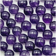 Amethyst A 8mm Round Gemstone Beads (N) 15.25 inches