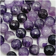 Amethyst Dog Tooth Micro Faceted 10mm Round Gemstone Beads (N)