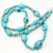 Campitos Turquoise Mixed Shape Gemstone Beads III (S) 18.5 inches