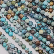 Hubei Turquoise 3mm Round Gemstone Bead Strand (S) 15.5 inches