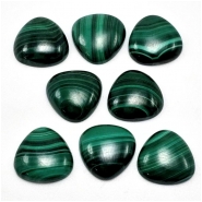 1 Malachite Trillion Gemstone Cabochon (N) 12mm