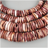 Lions Paw Shell Graduated Rondelle Bead (N) Approximate size 8 to 14.25mm 16 inches CLOSEOUT