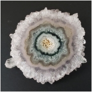 1 Amethyst Flower Stalactite Gemstone Slice (N) 36.76 x 37.01mm CLOSEOUT