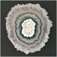 1 Amethyst Flower Stalactite Gemstone Slice (N) Approximate size 36.87 x 40.4mm