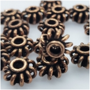 25 Copper Oxidized  Beads Approximate size 5.23 to 5.86mm x 8.46 to 8.90mm