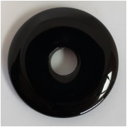 1 Black Agate Donut Gemstone (DH) Approximate size 38.12mm