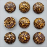 4 Elephant Skin Jasper Round Cabochon Gemstone (N) 12.10 to 12.50mm CLOSEOUT