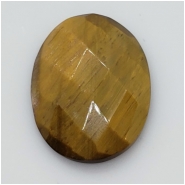 1 Tiger's Eye Oval Rose Cut Cabochon Gemstone (N) 20 x 30mm CLOSEOUT