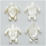 1 Mother of Pearl Doublet Bleached Turtle Zuni Fetish Gemstone Bead (N) Approximate size 16.06 x 19.94mm to 16.27 x 20.18mm