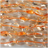 Citrine  Pebble Nugget Gemstone Beads (H) Approximate Size 6.8 x 6.8mm to 8.1 x 11mm 16 inches