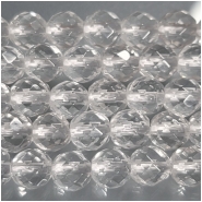 Crystal Quartz Faceted Round Gemstone Beads (N) Approximate Size 5.8 to 6.2mm 16 inches