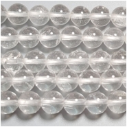 Crystal Quartz Round Gemstone Beads (N) Approximate Size 7.8 to 8.2mm 15.75 inches